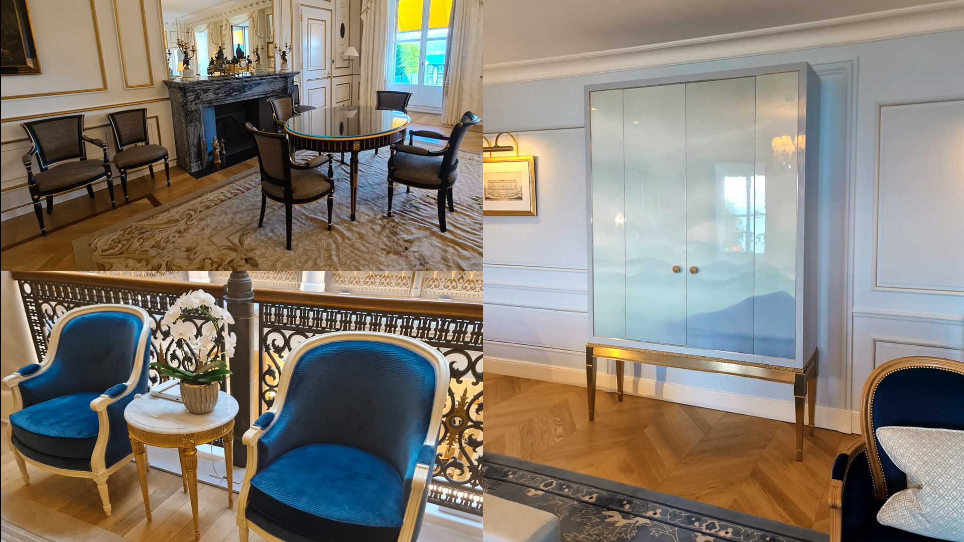 The unique finishes used in some furniture pieces make the Beau Rivage Palace an unforgettable experience for its guests.